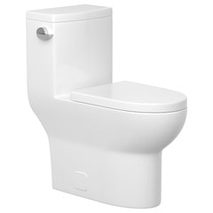 Lordear White Ceramic Elongated Floor One Piece Bidet Toilet
