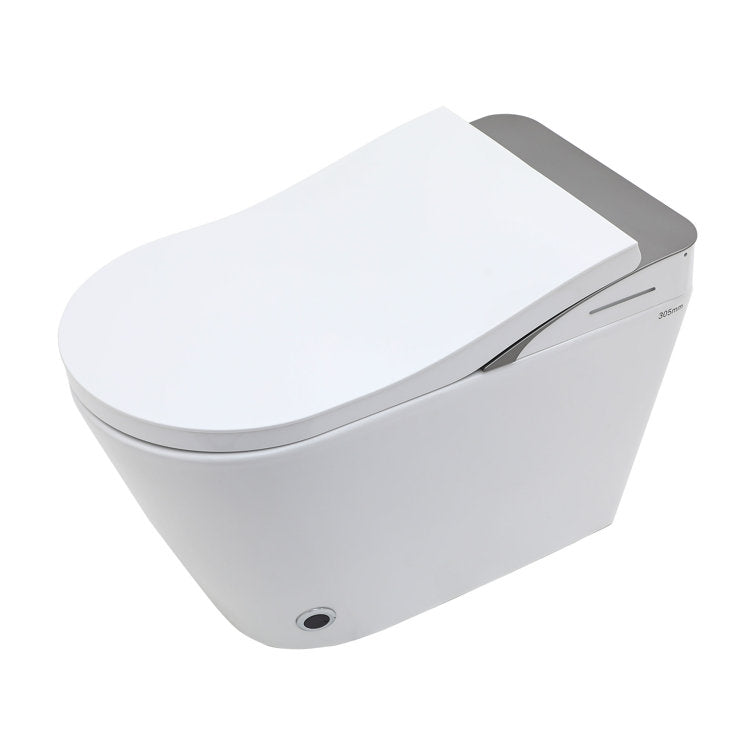 Lordear Smart Toilet with Bidet Wash Auto Sensor Flush Kick Flush Heated Seat Warm Wash from Lordear