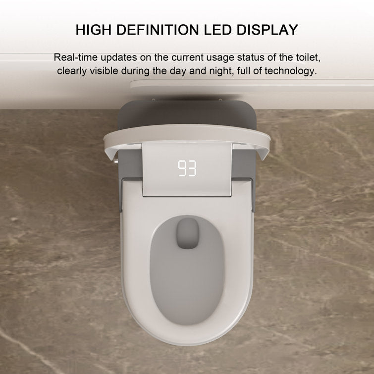 Lordear Smart Toilet with Bidet Wash Auto Sensor Flush Kick Flush Heated Seat Warm Wash from Lordear
