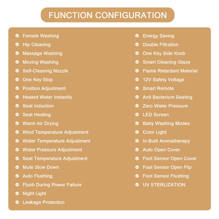 Lordear Smart Toilet with Auto Flush & Foot Sensor – Tankless Design with Heated Seat – Warm Water Cleaning & Air Dryer from Lordear