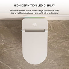 Lordear Smart Bidet Toilet – Auto Flush Heated Seat Night Light – Easy Install One-Piece  from Lordear