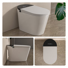 Lordear Smart Bidet Toilet - Auto Flush & Heated Seat - Water-Saving Tankless Design from Lordear