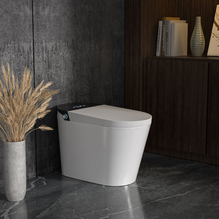 Lordear Smart Bidet Toilet - Auto Flush & Heated Seat - Water-Saving Tankless Design from Lordear