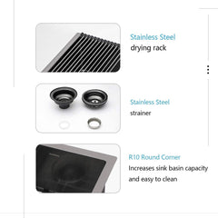 Lordear 15"x17" Stainless Steel Undermount Single Bowl Bar Sink from Lordear