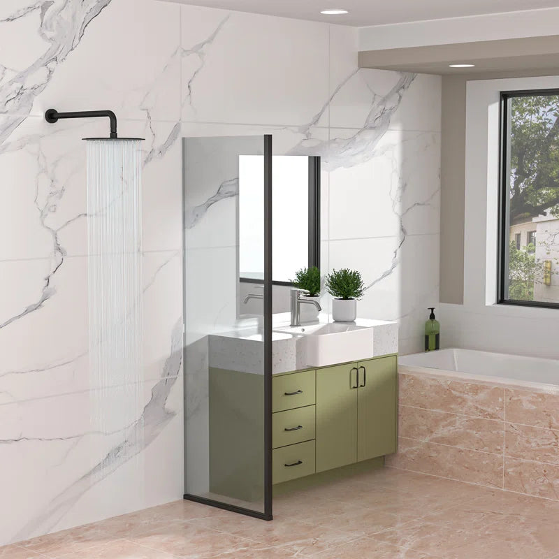 Lordear 16" Brass Screw-In Rainfall Shower Head Extender Arm from Lordear