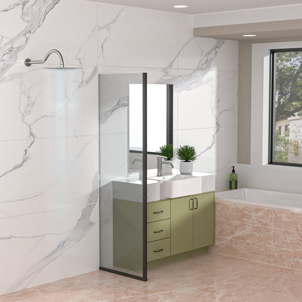 Lordear 17'' Brass S-Shape Rainfall Shower Head Extender Arm from Lordear