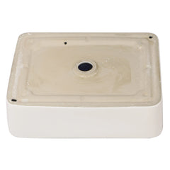 Lordear 19" x 15" White Ceramic Countertop Rectangle Vessel Bathroom Sink from Lordear