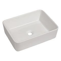 Lordear 19" x 15" White Ceramic Countertop Rectangle Vessel Bathroom Sink from Lordear