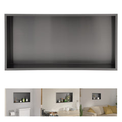 Lordear 24" x 12" Stainless Steel Rectangle Built-in Bathroom Niche from Lordear