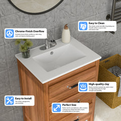Lordear Ceramic bathroom basin thin-edge basin
