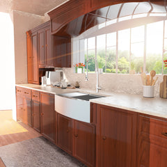 Lordear 33" Stainless Steel Single Bowl Apron Front Workstation Farmhouse Kitchen Sink from Lordear