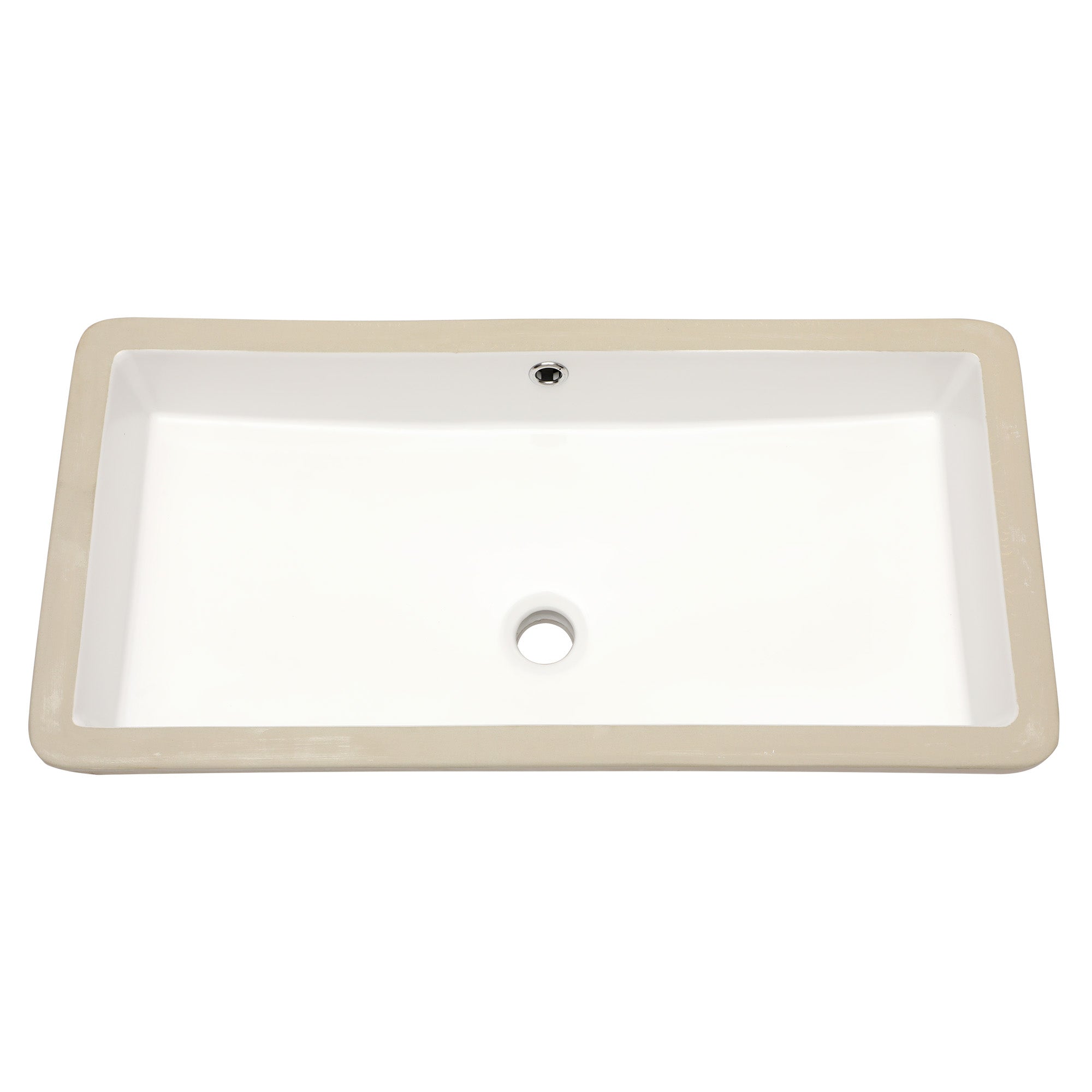Lordear White Ceramic Undermount Rectangular Bathroom Sink  from Lordear