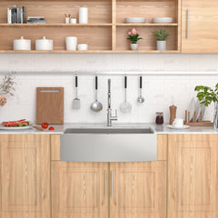 Lordear 33'' Stainless Steel Apron Front Farmhouse Kitchen Sink from Lordear