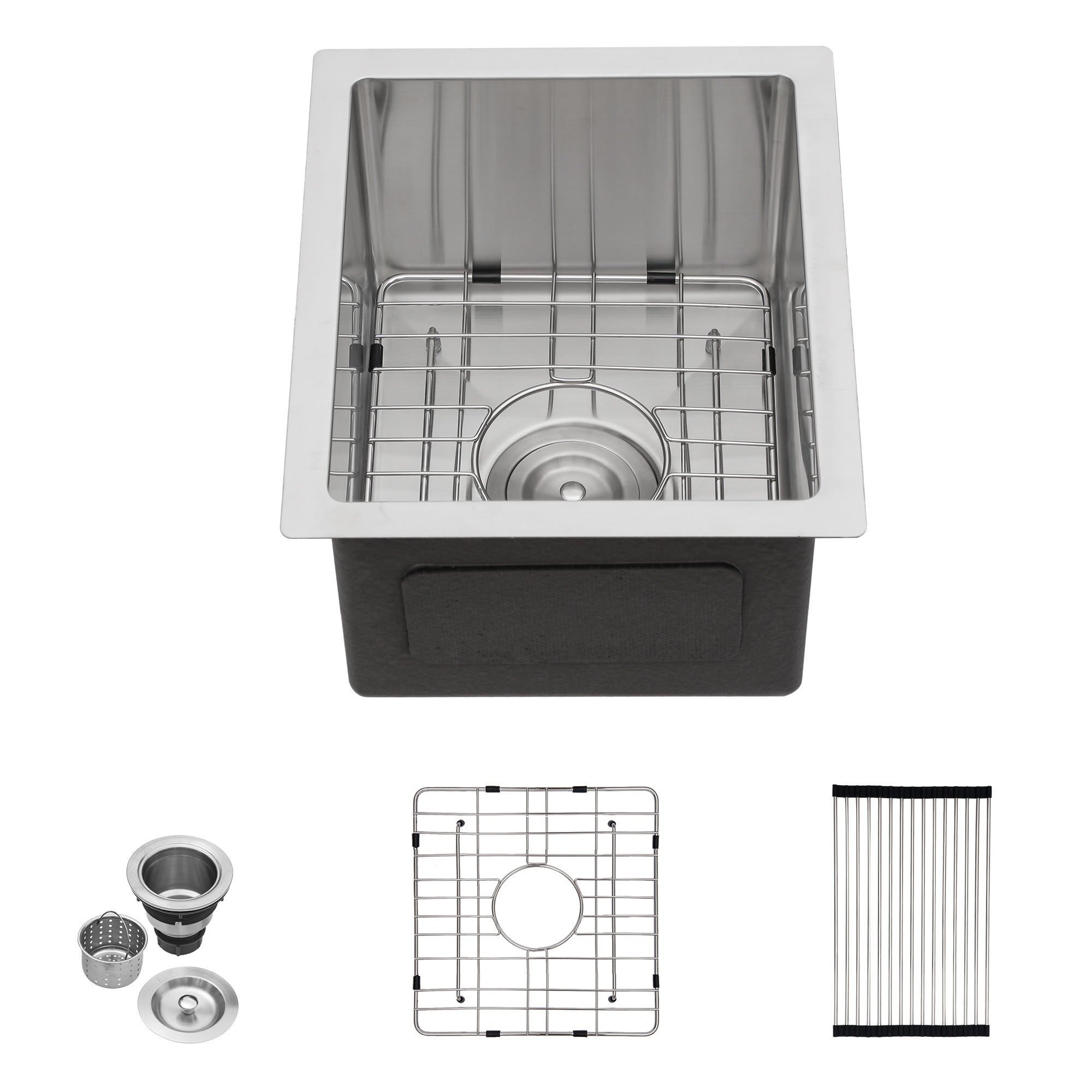 Lordear 13" Stainless Steel Undermount Single Bowl Bar Sink from Lordear