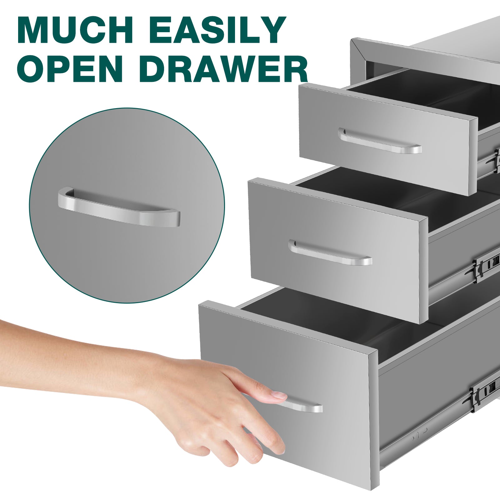 Three-layer Drawer cabinets for outdoor kitchens or courtyards from Lordear