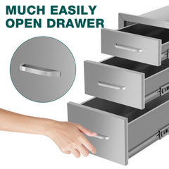 Three-layer Drawer cabinets for outdoor kitchens or courtyards from Lordear