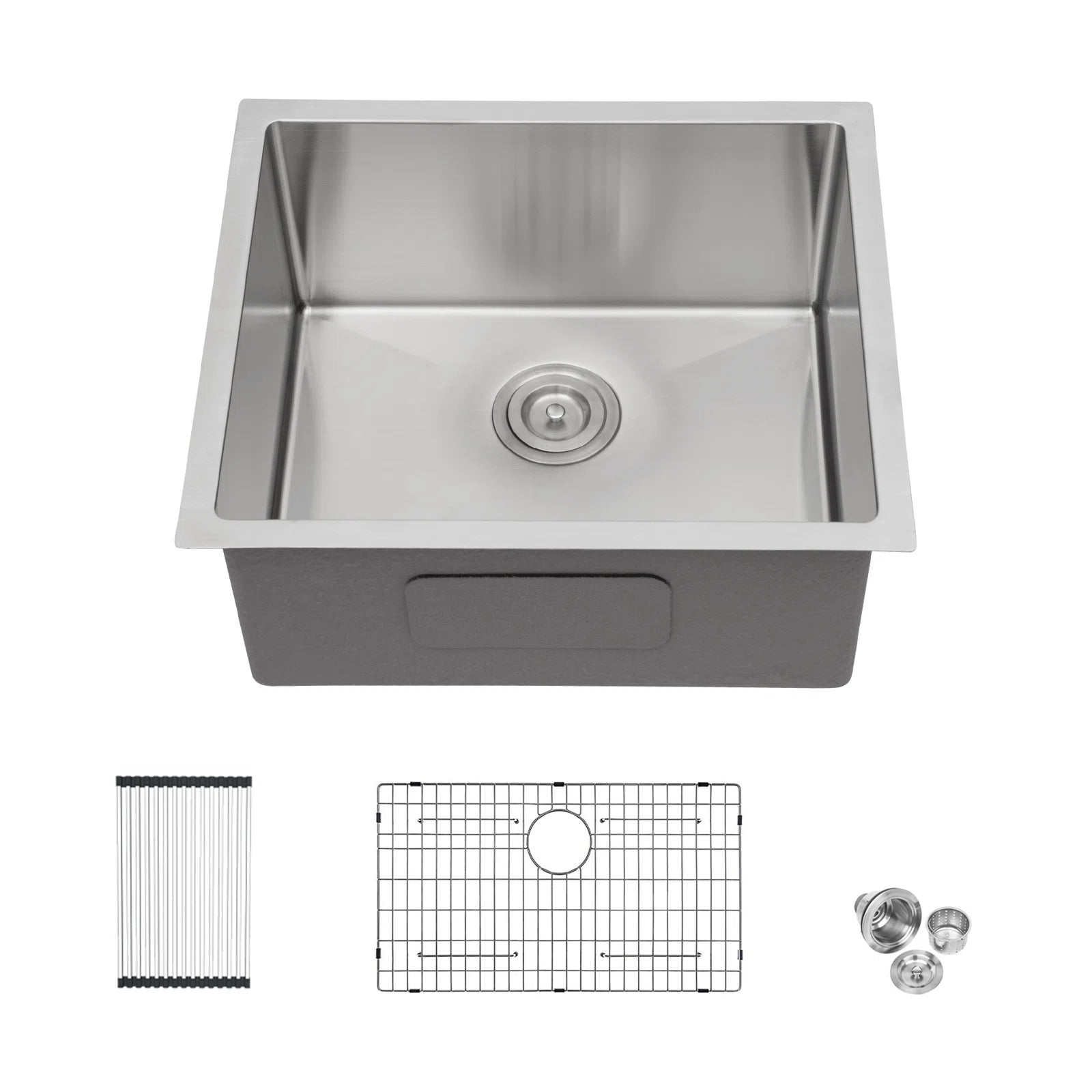 Lordear 16 Gauge Stainless Steel Undermount Single Bowl Laundry Sink from Lordear