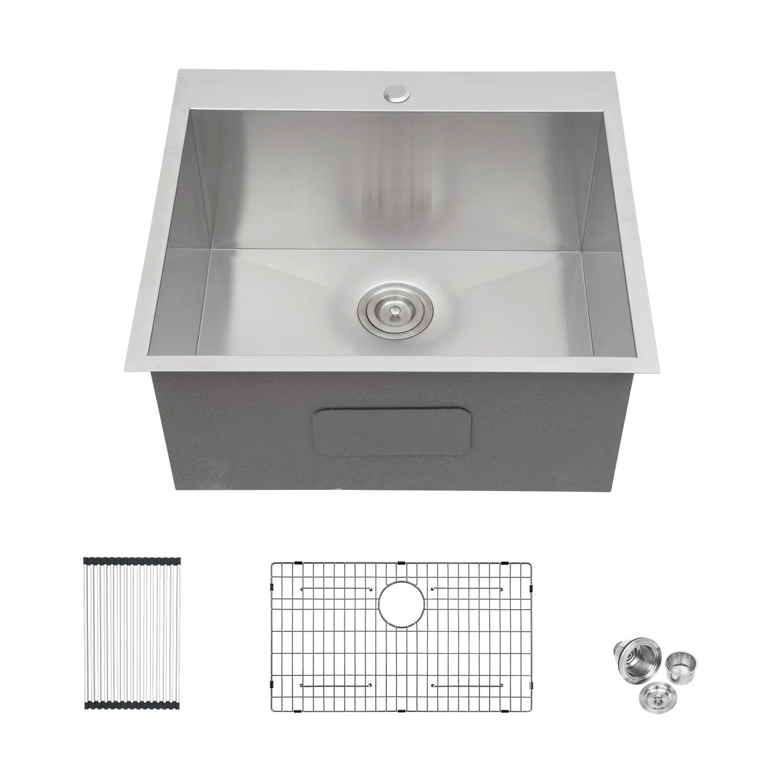 Lordear Stainless Steel Drop-in Single Bowl Deep Laundry Utility Sink from Lordear