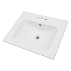 Lordear 24'' White Ceramic Vessel Bathroom Sink from Lordear