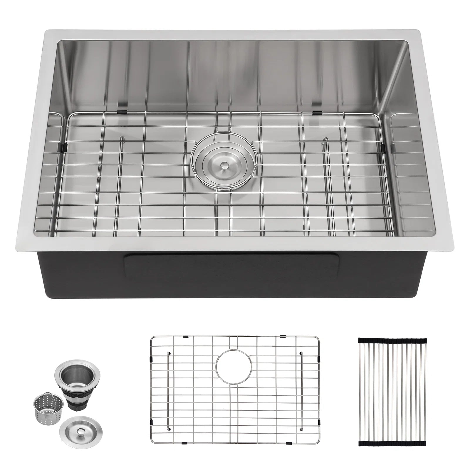 Lordear Stainless Steel Undermount Single Bowl Kitchen Sink from Lordear