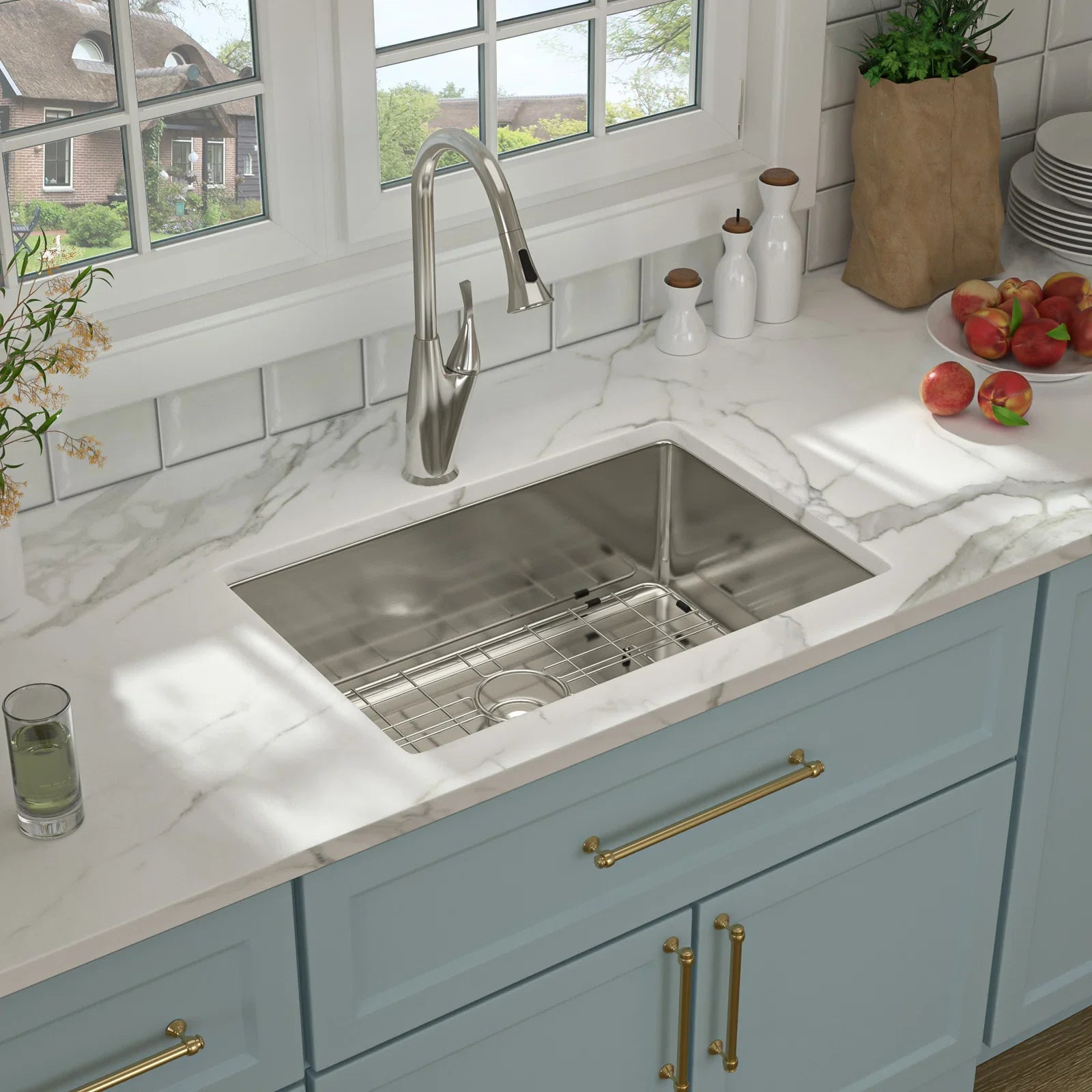 Lordear Stainless Steel Undermount Single Bowl Kitchen Sink from Lordear