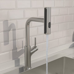 Lordear Four-Function Pull-Down Sprayer Stainless Steel Kitchen Faucet