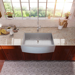 Lordear 36'' Stainless Steel Undermount Single Bowl Farmhouse Kitchen Sink from Lordear