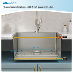 Lordear Stainless Steel Kitchen Sink Bottom Grid