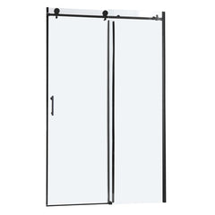 Lordear 48" W x 76" H Tempered Glass Frameless Sliding Clear Bathroom Shower Door from Lordear