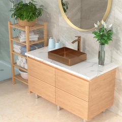 Lordear 19'' x 15'' Stainless Steel Rectangular Bathroom Vessel Sink with Pop-Up Drain