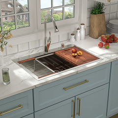 Lordear Stainless Steel Drop-In Single Bowl Workstation Kitchen Sink from Lordear