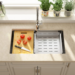 Lordear 33" Stainless Steel Undermount Single Bowl Workstation Kitchen Sink  from Lordear