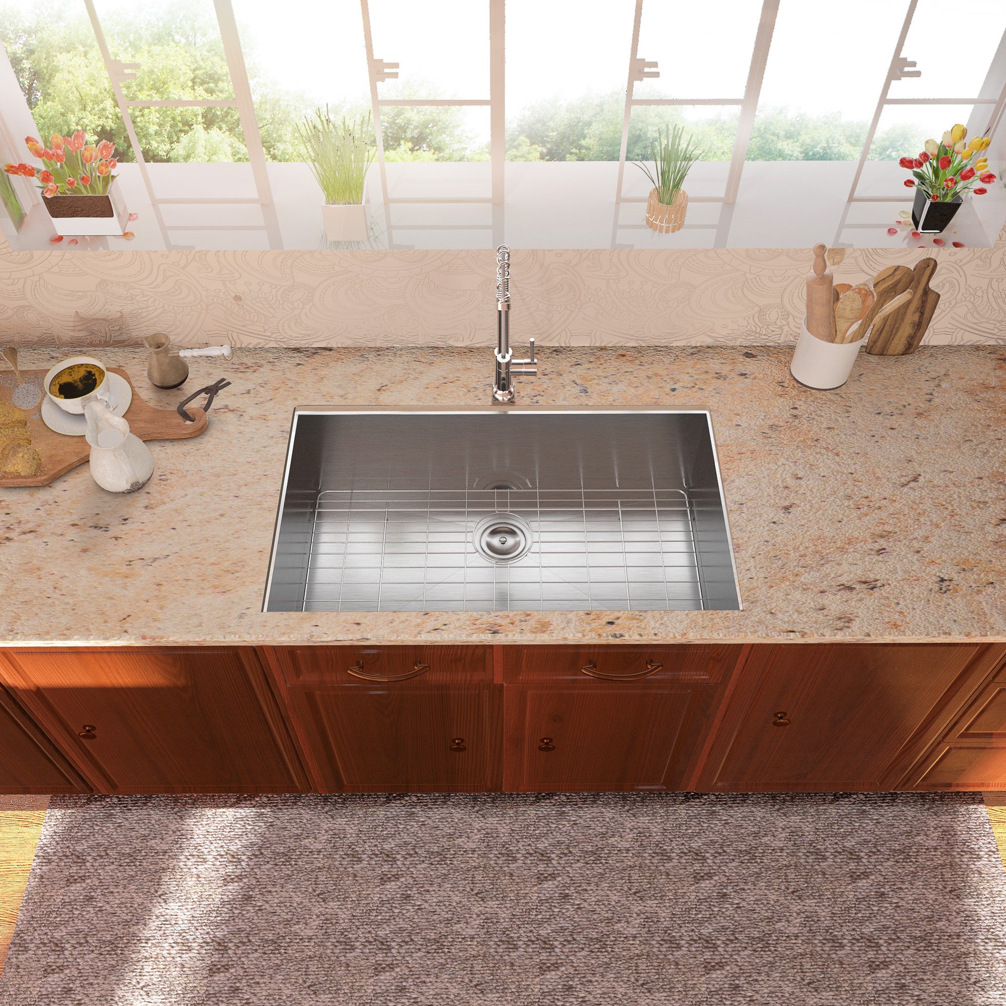 Lordear Undermount Sink 30 Inch - Stainless Steel Single Bowl Kitchen Sink | Lordear