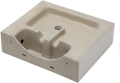 Lordear 20'' x 18'' White Rectangle Ceramic Wall Mount Bathroom Sink