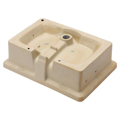 Lordear 16'' Undermount Ceramic Pure White Oval Bathroom Sink