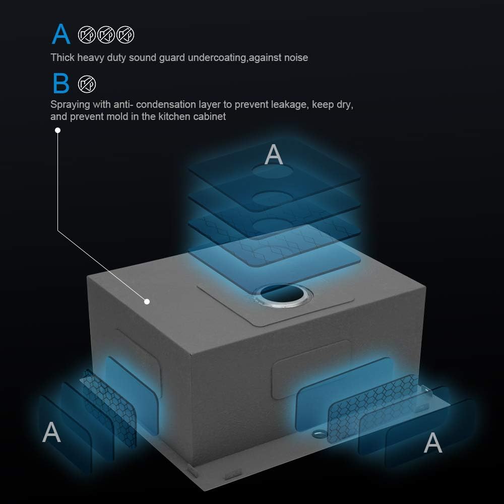 Lordear Stainless Steel Drop-in Single Bowl Deep Laundry Utility Sink from Lordear