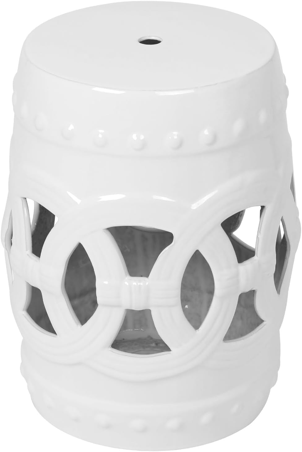 Lordear 17'' Ceramic Contemporary Modern Outdoor Garden Stool from Lordear