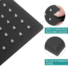 Lordear Stainless Steel High Pressure Square Rain Shower Head from Lordear