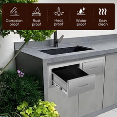 Double Drawer cabinets for outdoor kitchens or courtyards from Lordear