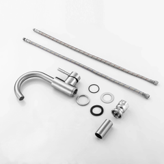 Lordear Brass Single-Handle Bathroom Faucet with Water Hoses from Lordear