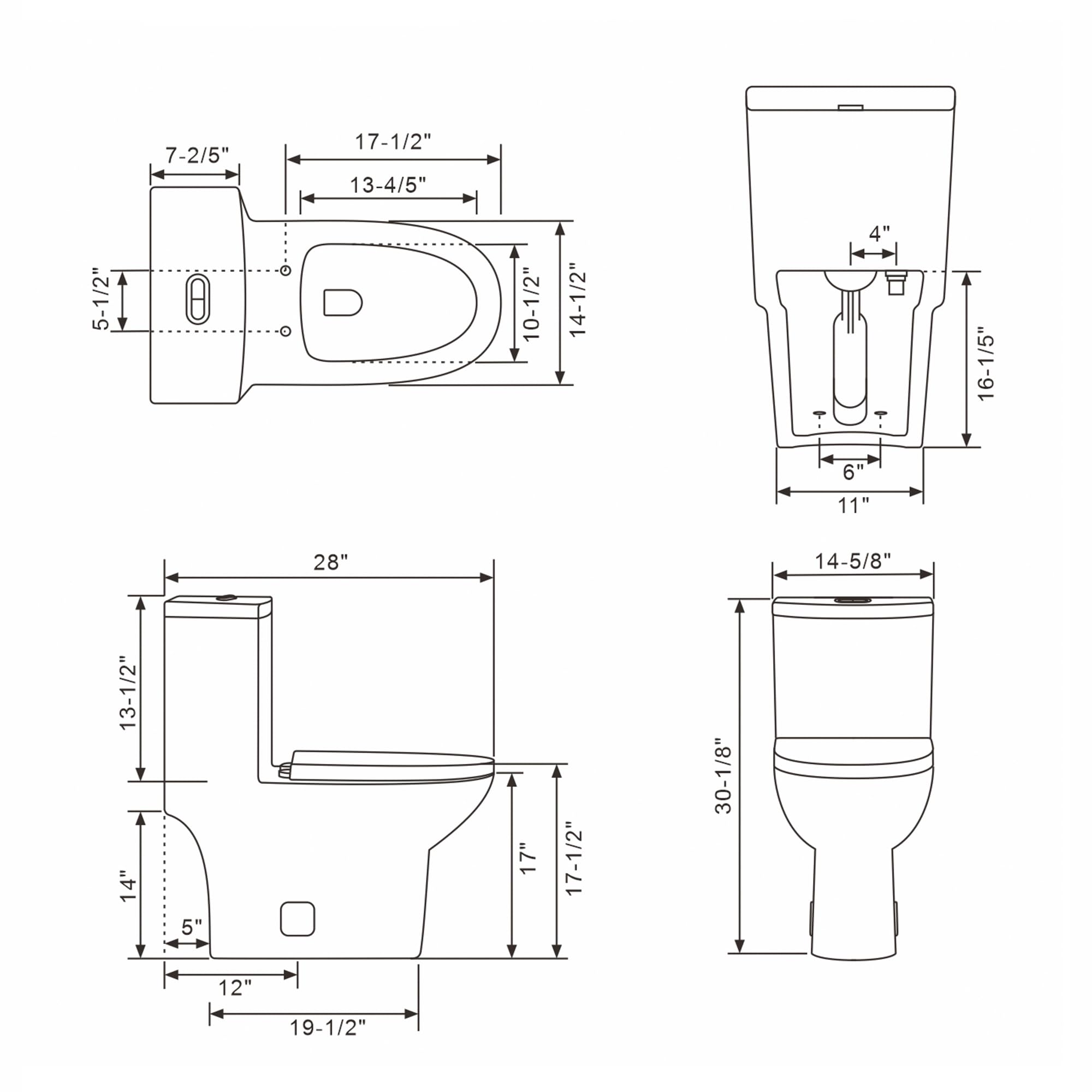 Lordear White Ceramic Elongated Floor One Piece Bidet Toilet  from Lordear
