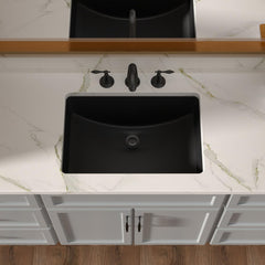 Lordear 21'' Undermount Black Bathroom Sink