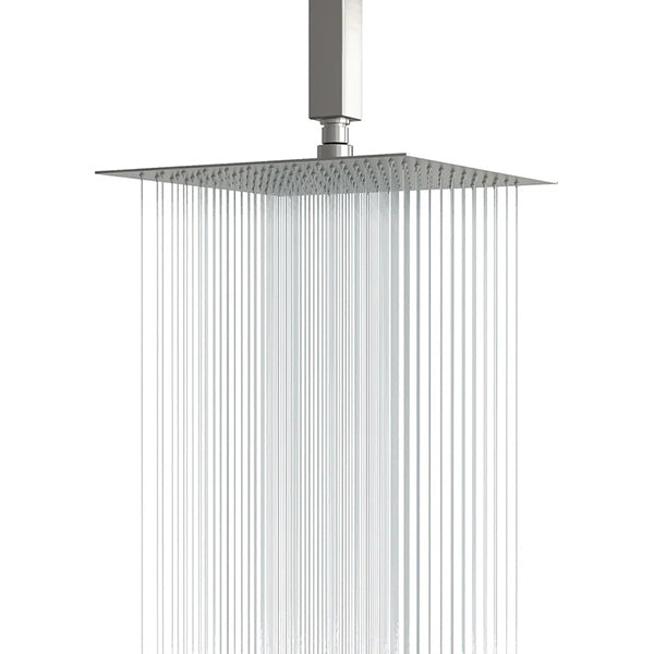 Lordear Rain Shower Head 10 Inch Square Waterfall Shower Head Brushed Nickel Rainfall Shower Head High Pressure Shower Head 304 Stainless Steel Showerhead from Lordear