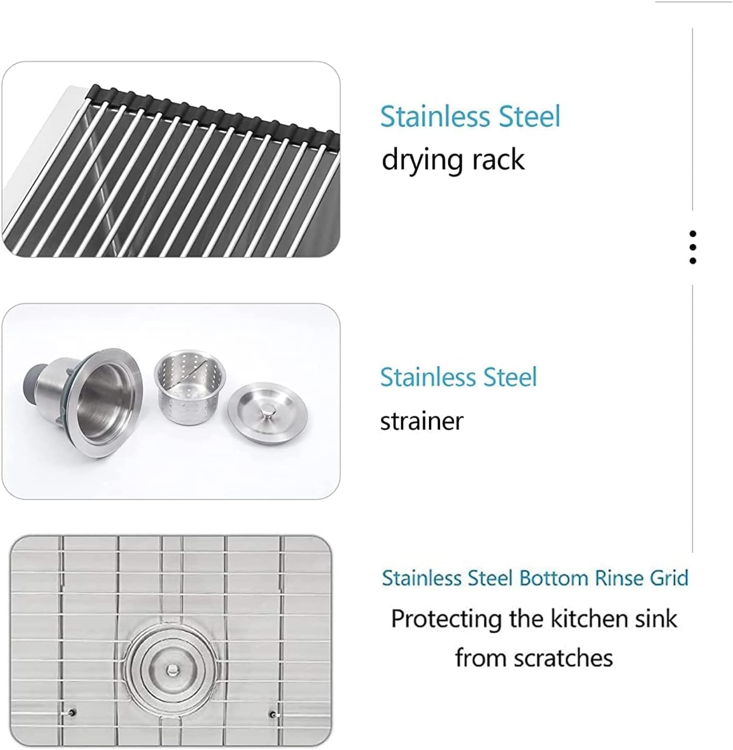 Lordear 21 Laundry Sink 21"/ 23" x 18" x 12" Undermount Utility Sink Single Bowl Sink 16 Gauge Stainless Steel Sink Deep Laundry Room Sink from Lordear