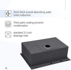 Lordear Stainless Steel Drop-In Single Bowl Kitchen Sink from Lordear