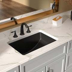 Lordear 21'' Undermount Black Bathroom Sink
