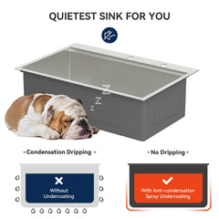 Lordear 30 Inch Drop-In Workstation Kitchen Sink
