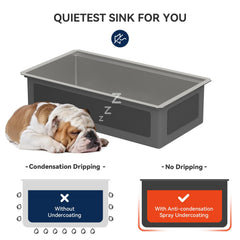 Lordear 33'' Honeycomb Stainless Steel Undermount Workstation Kitchen Sink