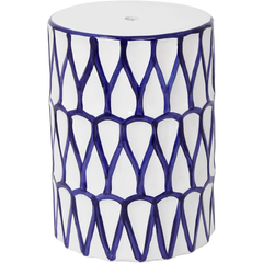 Lordear 17'' Ceramic Contemporary Modern Outdoor Garden Stool from Lordear