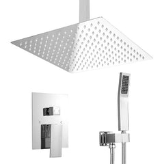 Lordear 10 Inch High Pressure Shower System with Ceiling Mounted Shower Faucet Set from Lordear
